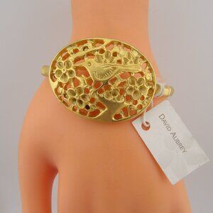 Vintage David Aubrey Bamboo Bangle Bracelet